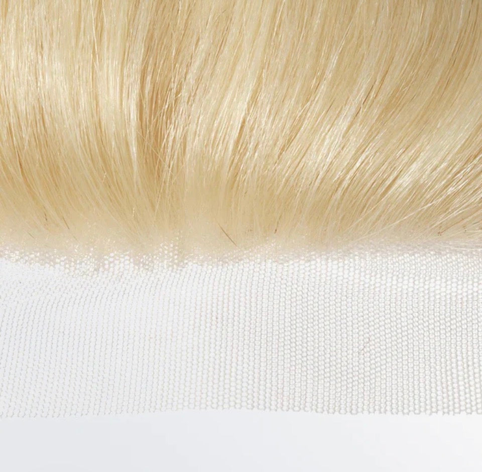 613 Blonde 4x4 Lace Closure — Straight Free Part