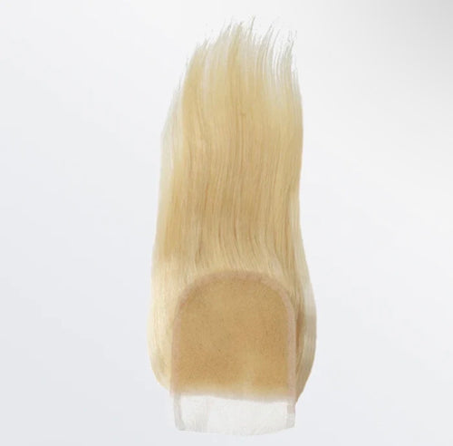 613 Blonde 4x4 Lace Closure — Straight Free Part