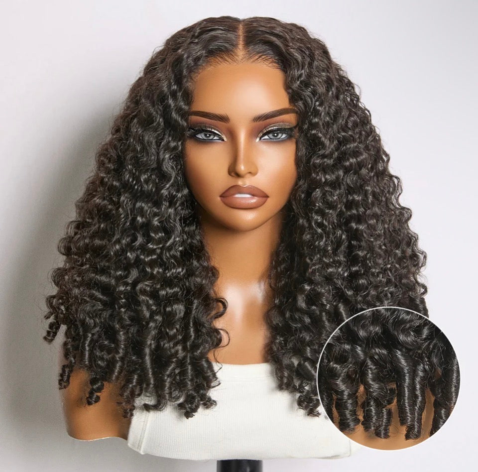 Burmese Curly 13x6 Glueless Lace Frontal Wig — 150% Density