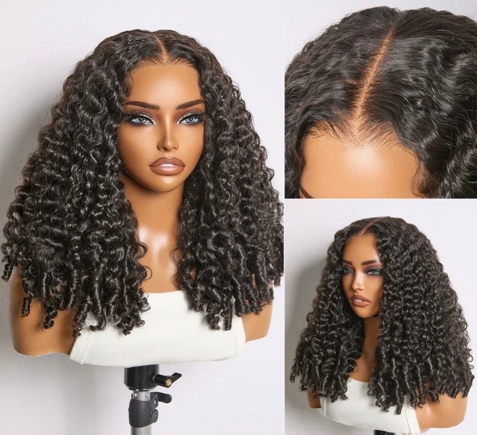 Burmese Curly 13x6 Glueless Lace Frontal Wig — 150% Density