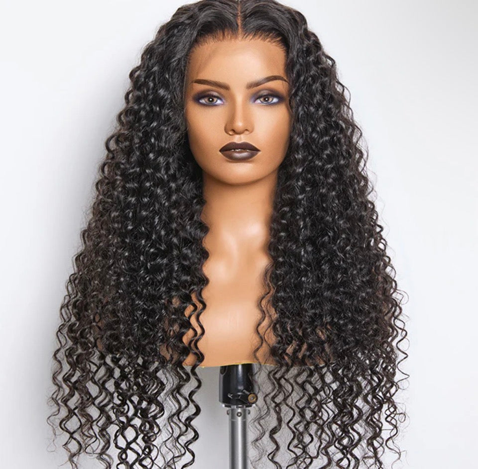 Deep Wave HD 13x4 Lace Frontal Wig — 180% Density