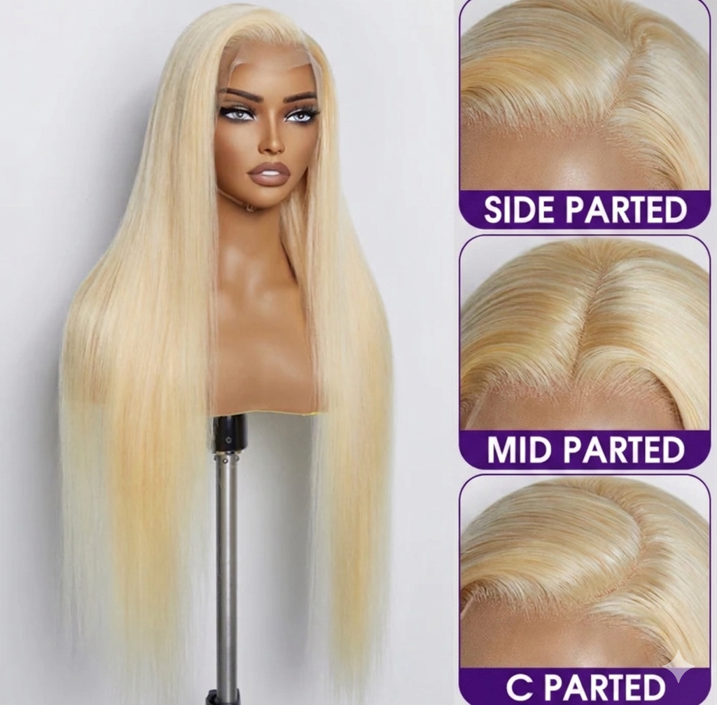 613 Blonde Straight 13x4 Lace Frontal Wig — 200% Density